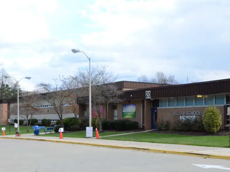 Bel Air Elementary School building entrance