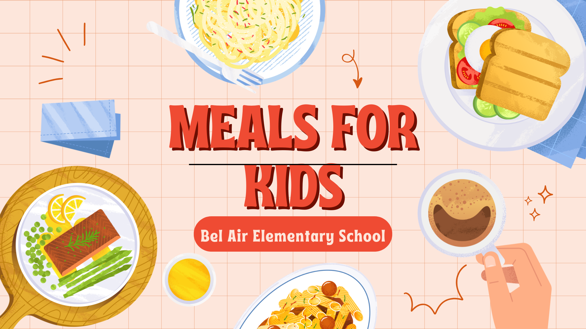 meals for kids with food in the background